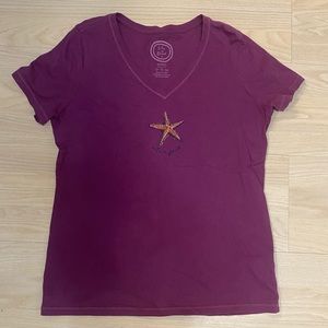 purple Life Is Good tshirt size small